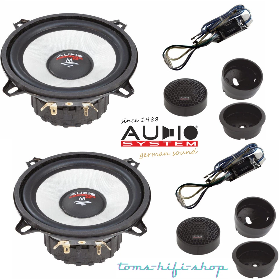 Audio System M-130 EVO2 13cm Lautsprecher 2-Wege Auto Boxen Set 240 Watt 130mm