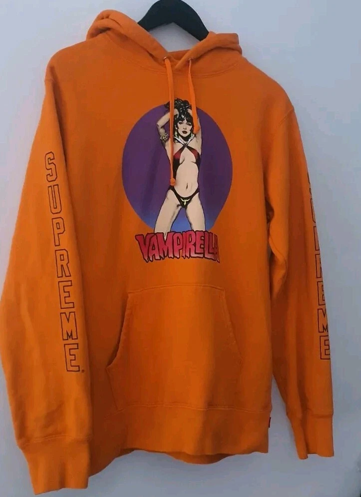 SS17 Supreme Vampirella Kapuzenpulli Größe M Kapuze Orange