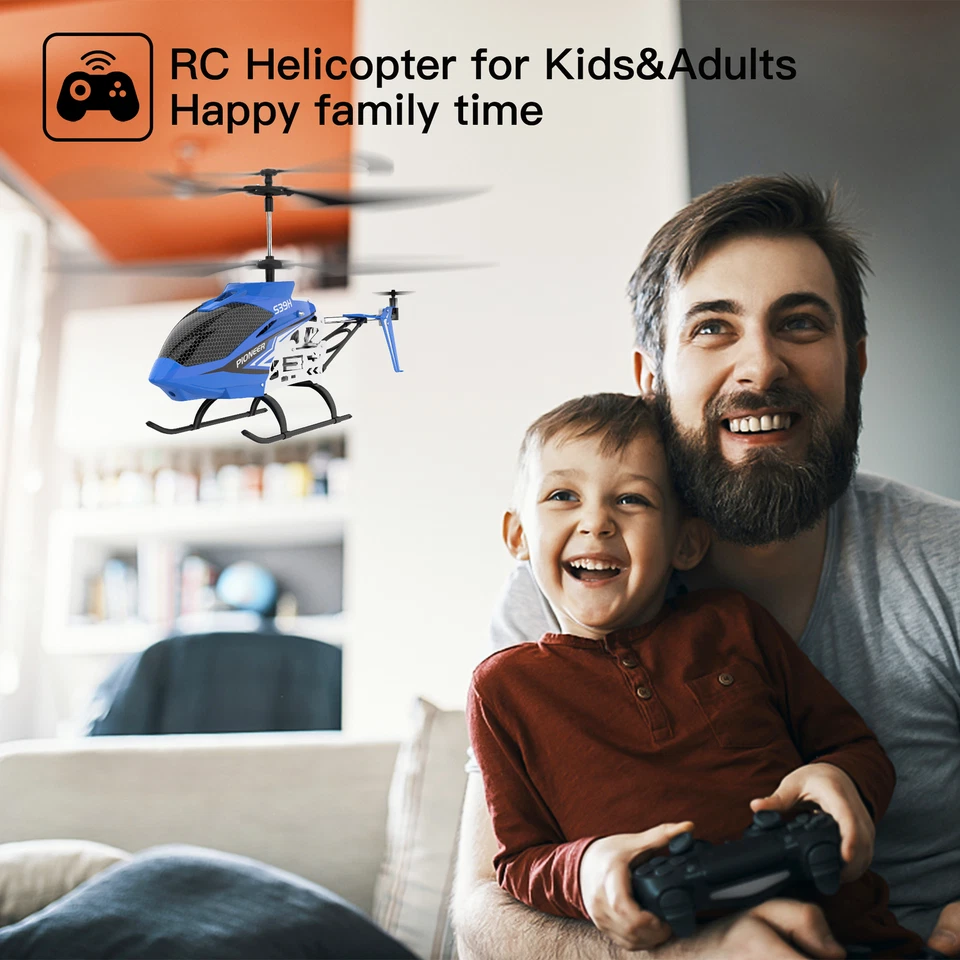 Syma S39H RC Helicopter w/ Altitude Hold & 2-Speed Mode w/ 2 Batteries Toy Gifts - Image 2 of 4