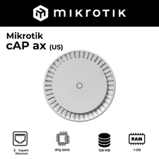 MikroTik cAP ax Gen 6 802.11ax Wireless Access Point (cAPGi-5HaxD2HaxD-US)