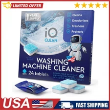 Washing Machine Cleaner and Descaler Tablets 24 Pcs - 1 Year Supply
