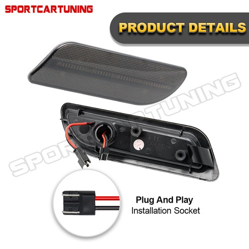 LED Bumper Side Marker Light For 98-04 Mercedes Benz SLK Class CLK320 W208 R170 - Picture 7 of 13