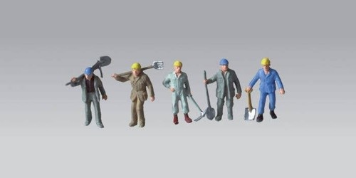 Figuras Vollmer escala HO 1:87 # HO 2209 - Trabajadores ferroviarios y de la construcción | Zustand: New
