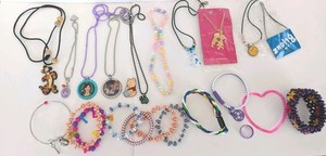 Girls Jewelry Lot 23 Pieces - 5 Disney, 2 Are Vintage - Tigger Necklace Pooh Pin