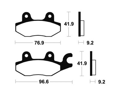 49419 - Pastiglie freno organiche MA188 compatibile con KEEWAY SPEED 150 150 200