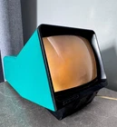 Vintage USSR Filmstrip Projector Turquoise Space Age 1970s Retro Decor