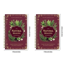 The Natural Healing Handbook, Spiral-Bound Guide For Herbal Remedies And Natural