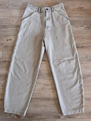Massimo Dutti Washed Balloon Fit Pants Men's Size 29 Light Sand Cotton Casual
