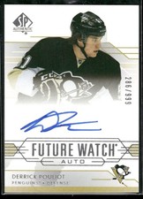 2014-15 SP AUTHENTIC FUTURE WATCH AUTO DERRICK POULIOT RC AUTO PITTSBURGH #292