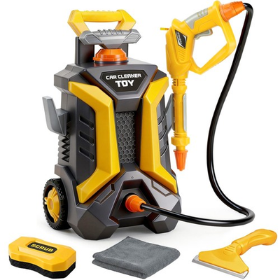 #ad Car Wash Pressure Washer Playset with 1.3L Tank amp; Manual Pump Spray Outdoor... $53.29