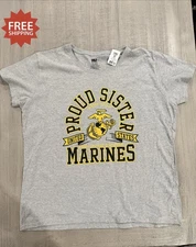 UNITED STATES MARINE CORPS USMC - “PROUD SISTER MARINES” T-Shirt - Sz XXL - NWT