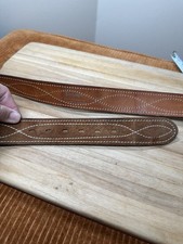 Vtg 70s Leather Western Belt Steerhide Suede Grand Canyon Verkamp 34 36 Nat Park