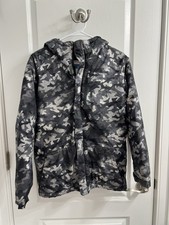 Columbia Lightning Lift Jacket , Size L 14/16 Shark Brushed Camo, Kids