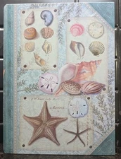 Punch Studio Hollow Book Hideaway Safe Box Sea Shells 11×8.5×2.5"