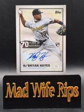 Ke'Bryan Hayes Auto RC 70 Years of Baseball Autographs 2021 Topps #70YA-KBH