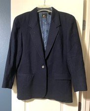 LizSport Vintage Women s 100 Wool Blazer 8