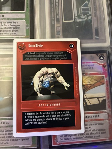 Kintan Strider Swccg Star Wars decipher Premier white border