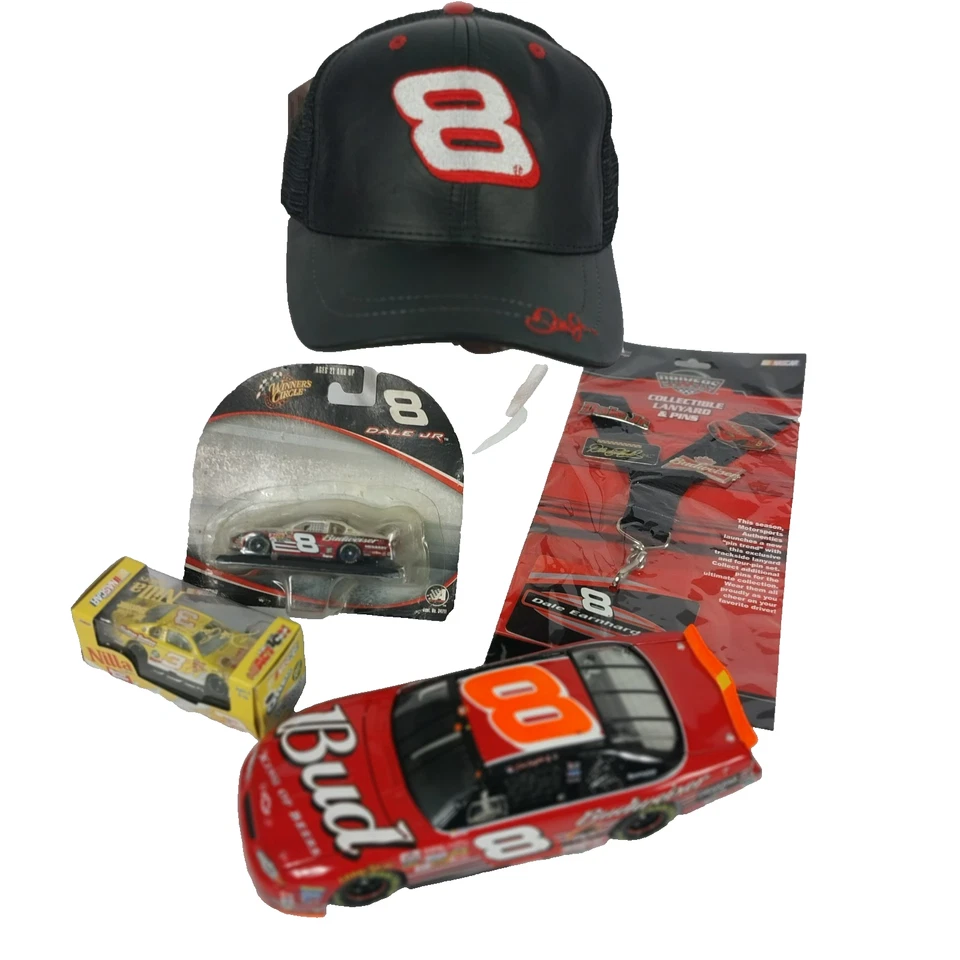 Dale Earnhardt Jr #8 Budweiser 2002 Talladega Win 1:24 литая + шляпа и ремень - Изображение 2 из 4
