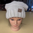 Women’s C.C Cream Knit Wide Brim Beanie-adjustable Rim — photo 1