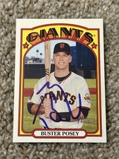Buster Posey Signed Autographed 2021 Topps Heritage #556 San Francisco Giants