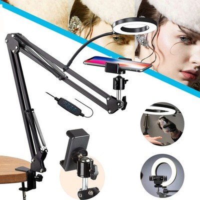 Overhead Handyhalterung Ringlicht Webcam Stativ Kamerahalterung Flexiblem Arm DE