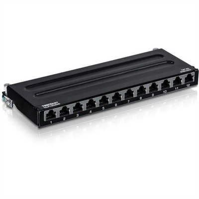 TRENDnet TC-P12C6AS Patch Panel 12-port Cat6a geschirmt für Wandmontage