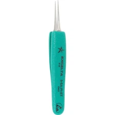 EXCELTA  Tweezers,SS,4 3/4" L,Straight,Point 822YV0 PK 6