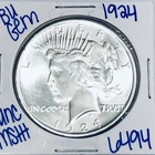 1924 BU UNCIRCULATED SILVER PEACE DOLLAR AUTHENTIC U.S. MINT FREE SHIPPING 6494
