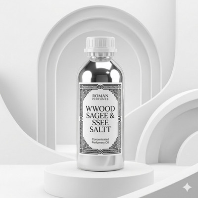 Roman Wwood Sagee & Ssee Saltt Concentrated Perfume Oil Fresh Marine 3.4 fl oz