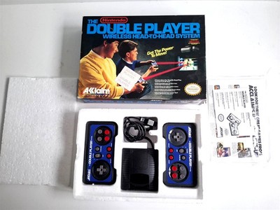 Nintendo Double Player Wireless Head to Head System Infrarot Controller NES OVP
