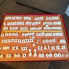 Vintage Mittens Professional Movie Titlers Pinless Lettering Set PLT-1 Complete