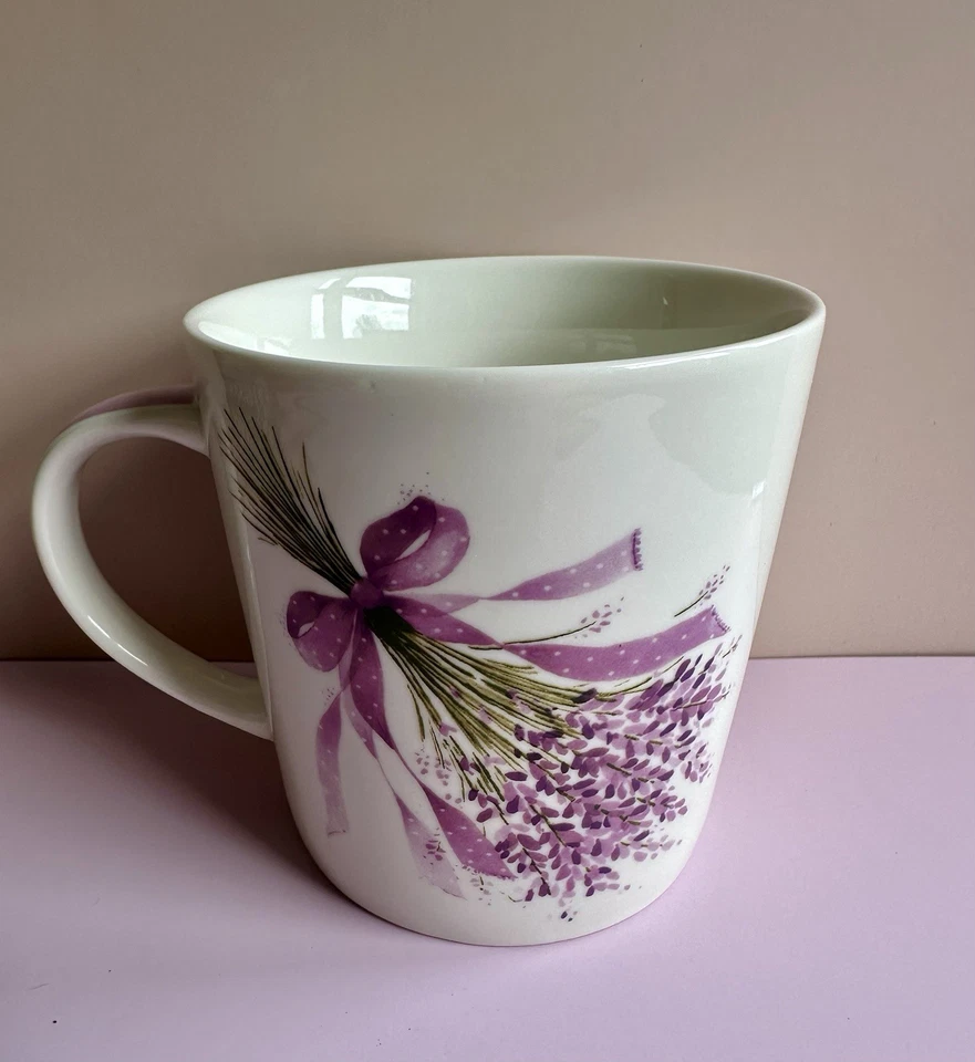 Taza de café PPD ramo de lavanda Nigel Quiney Bone China Foto 3 de 4