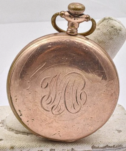 Antique Elgin Grade 301 12 size Hunting Case running Pocket Watch circa 1918