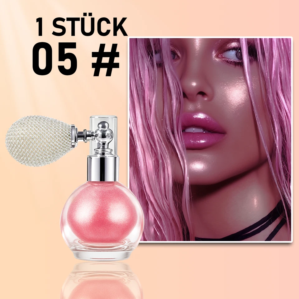Shimmer Mist Spray Highlighter für Gesicht, Haare und Körper, Party-Glitzer-High - Bild 4 von 4