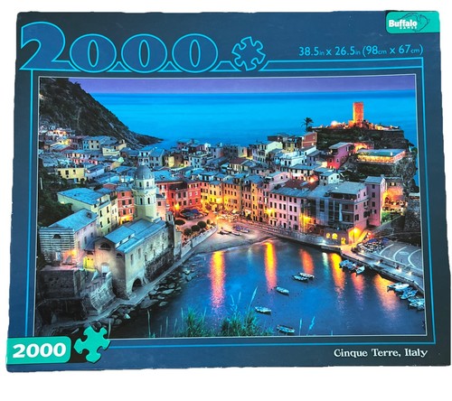 Buffalo Games Cinque Terre Italy 2000 Piece Jigsaw Puzzle 38.5 x 26.5in COMPLETE - Picture 4 of 7