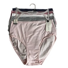 Laura Ashley Women  s Panties Sz Medium Lot/5 Briefs Tagless Multi Colors