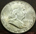 US 1954 Franklin Half Dollar **