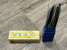Vintage Glardon Vallorbe 12 Piece Swiss File Set 6 1/4 Inch Cut NICE!!