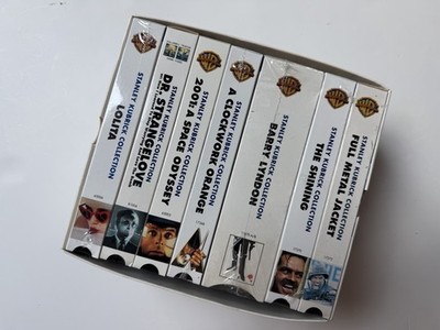 90's Stanley Kubrick Movie VHS Collection Tape Box Set Lolita Shining Clockwork