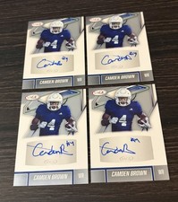 Lot (4) 2026 SAGE Camden Brown Silver AUTO Dallas Cowboys RC