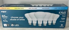 Feit Electric BR30 65W LED Dimmable Light Bulbs Pack of 6