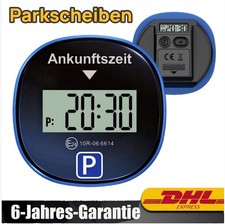 Parkscheibe Elektrisch mit Zulassung Digitale Auto Parkuhr mit Display- Schwarz