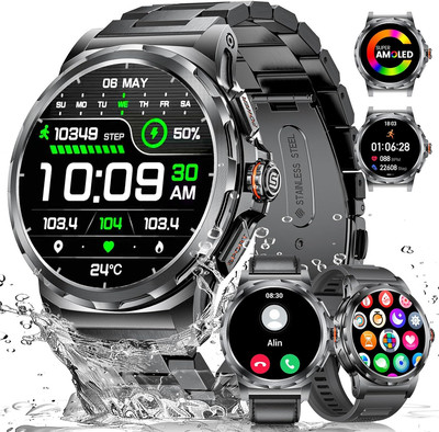 LIGE Military Smart Watch for Men(3 AMOLED - Main Image