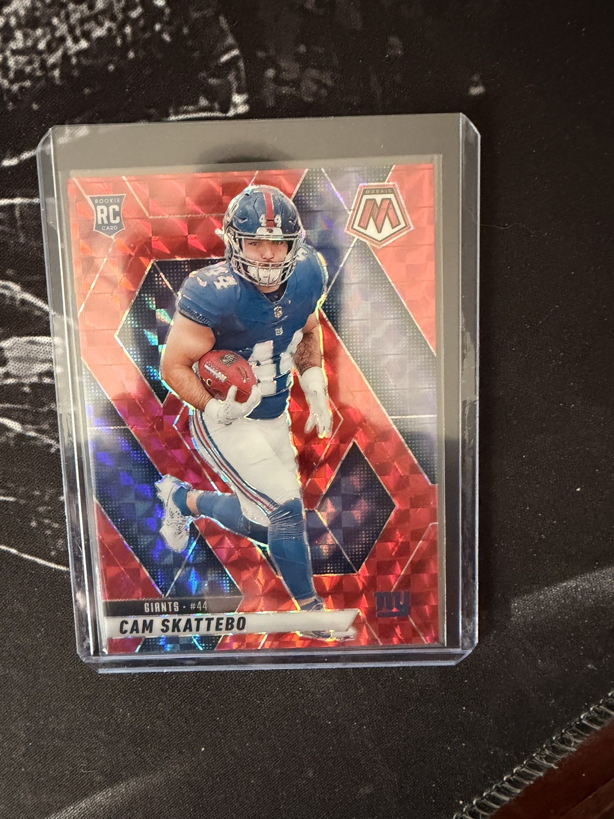 Cam Skattebo - 2025 Panini Mosaic #305 - Red Mosaic Prizm Rookie RC