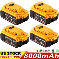 4PACK 8.0Ah For Dewalt 20V MAX XR Lithiun-ion Battery DCB200 DCB205 DCB206-2