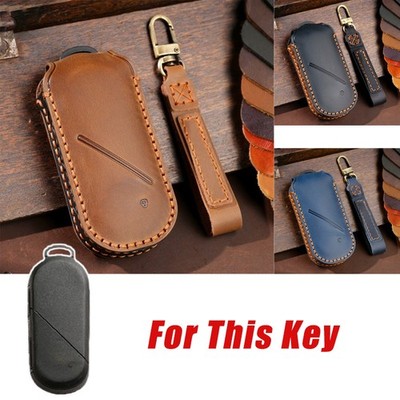 Real Leather Car Smart Key Fob Case Cover For BMW Mini Clubman Countryman Cooper