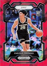 2024 Panini Prizm Draft Picks #72 Enrique Freeman Prizms Red Ice