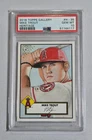 Mike Trout 2018 Topps Gallery Baseball Heritage #H-35 (Angels) PSA 10 GEM MT