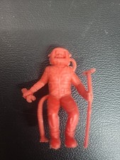 Vintage 1960's MARX MPC Plastic Space Man Astronaut Toy Figure Red Rope Triangle