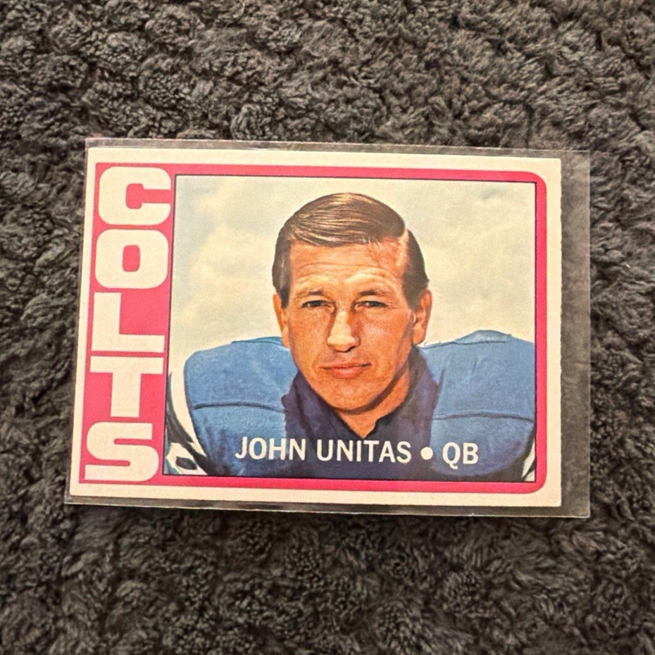 Topps 1972 Topps Johnny Unitas #165 Baltimore Colts NFL Football Card Base